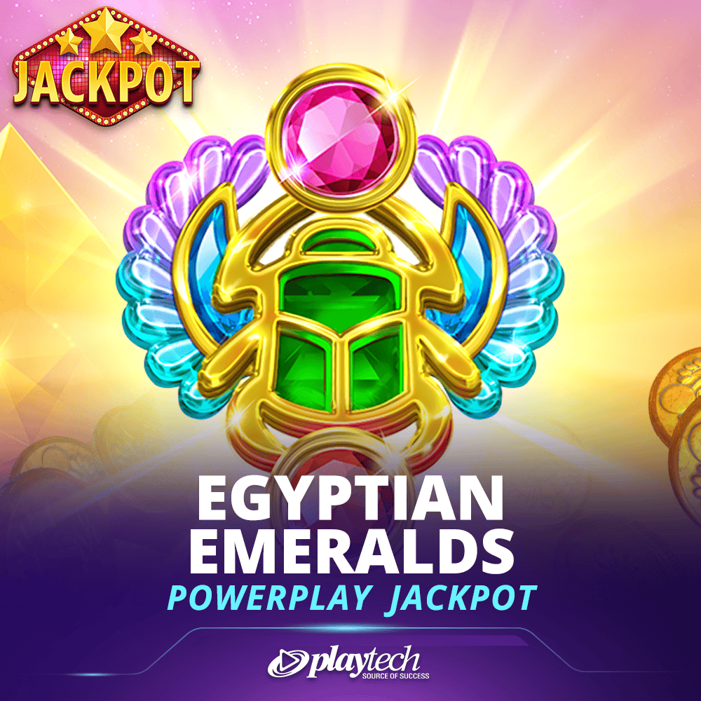 Egyptian Emeralds™ PowerPlay Jackpot 埃及绿宝石™强力累积奖金