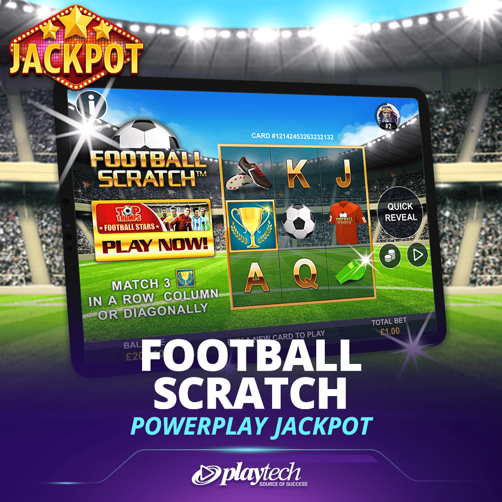 Football Scratch™ PowerPlay™ Jackpot 足球刮刮卡 强力累积奖金