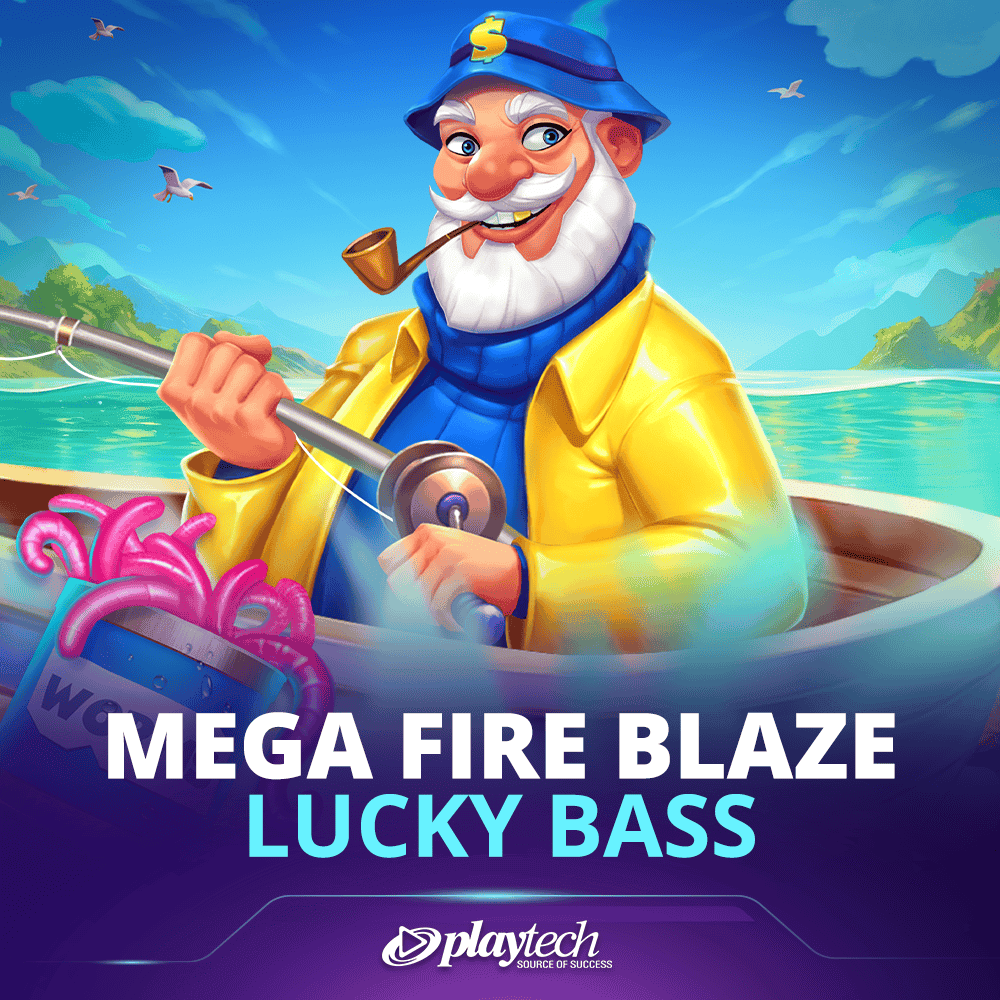 Mega Fire Blaze: Lucky Bass™ 巨型烈焰：幸运鲈鱼™