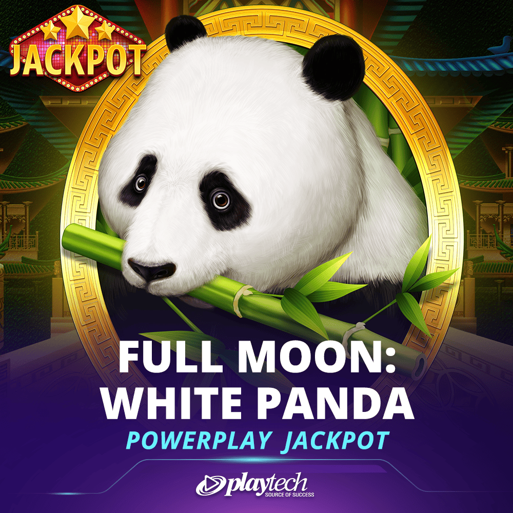 Full Moon: White Panda™ PowerPlay Jackpot 满月: 白色熊猫™ 强力累积奖金